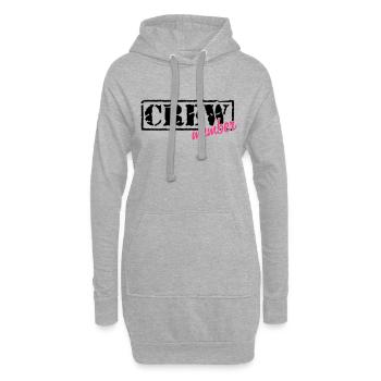 crew member (Farben frei wählbar) - Hoodie-Kleid - Grau meliert - Vorne