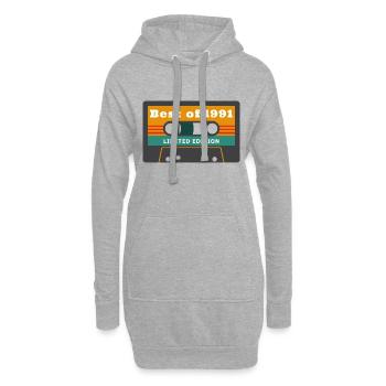 best of 1991 édition limitée - Sweat-shirt à capuche long Femme - gris chiné - Devant