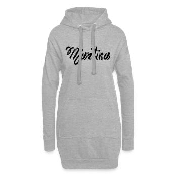 Martina - Hoodie-Kleid - Grau meliert - Vorne