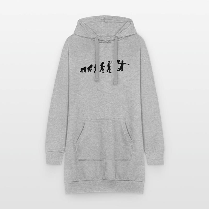 Handball evolution gift idea Hoodie Dress