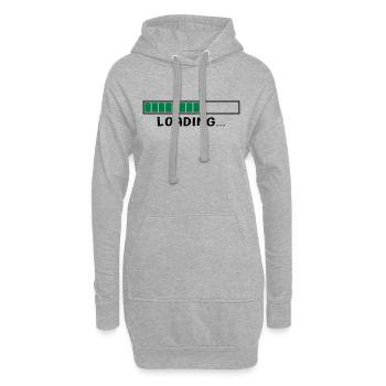 LOADING 4 - Sweat-shirt à capuche long Femme - gris chiné - Devant