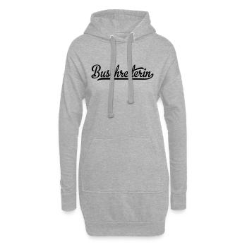 Buschreiterin - Hoodie-Kleid - Grau meliert - Vorne