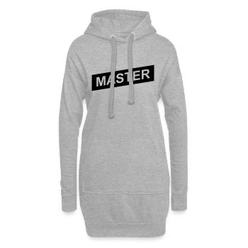 master black up - Hoodie-Kleid - Grau meliert - Vorne