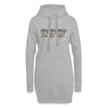 Summer vibes - Hoodie-Kleid - Grau meliert - Vorne