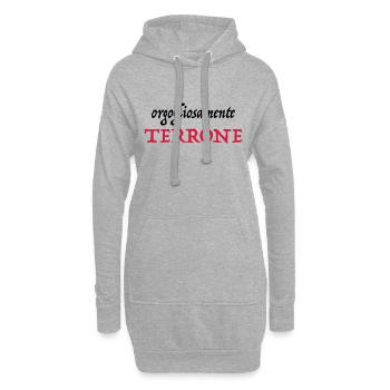 orgogliosamente terrone - Hoodie Dress - heather grey - Front