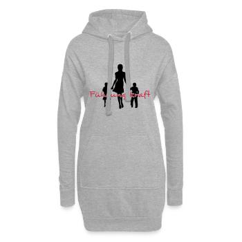 Führungskraft Mutter 2C - Hoodie-Kleid - Grau meliert - Vorne