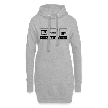 Programmierer - Hoodie-Kleid - Grau meliert - Vorne