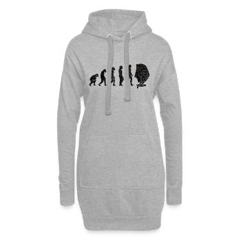 Surf Kitesurfer Windsurfer Windsurfer Windsurfing Cadeau - Sweat-shirt à capuche long Femme - gris chiné - Devant