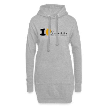 Jahrgang 2014 Lustig 10 Jahre Bday Männer Frauen - Hoodie-Kleid - Grau meliert - Vorne