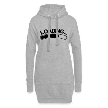 Loading - Hoodie-Kleid - Grau meliert - Vorne
