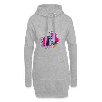 Vape Gang 2018 - Shisha Smoke Geschenk Dampfen - Hoodie-Kleid - Grau meliert - Vorne