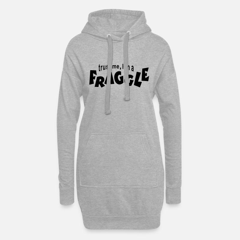 FRAGGLE - Hoodie-Kleid - Grau meliert