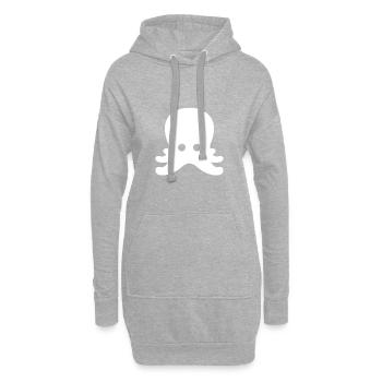 Octopus - Hoodie-Kleid - Grau meliert - Vorne