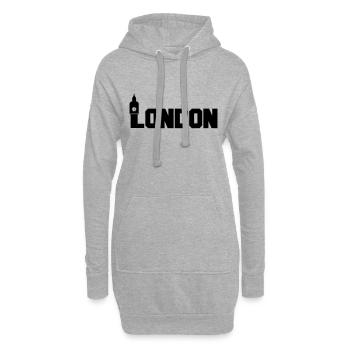 london - Hoodie-Kleid - Grau meliert - Vorne