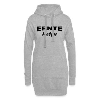 Erntehelfer - Hoodie-Kleid - Grau meliert - Vorne