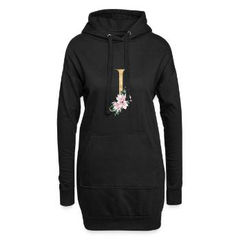 Alphabet J - Hoodie-Kleid - Schwarz - Vorne