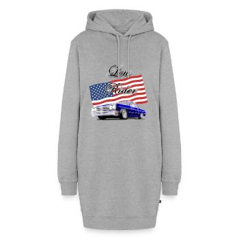 Low Rider - Hoodie-Kleid - Grau meliert - Vorne