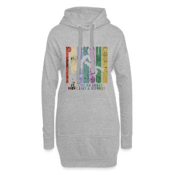 Parkour Freerunner Traceur Le Parcour - Hoodie-Kleid - Grau meliert - Vorne