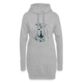 moin kuestenkind1 - Hoodie-Kleid - Grau meliert - Vorne