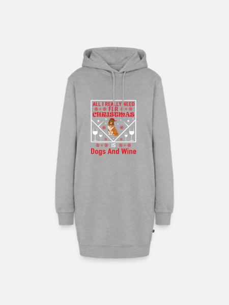 Ugly Christmas - Hoodie-Kleid - Grau meliert