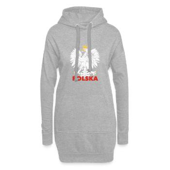 POLSKA ORZEł POLNISCHE ADLER - Hoodie-Kleid - Grau meliert - Vorne