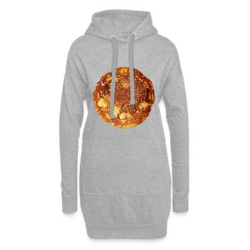 Crêpes - crêpes - Sweat-shirt à capuche long Femme - gris chiné - Devant