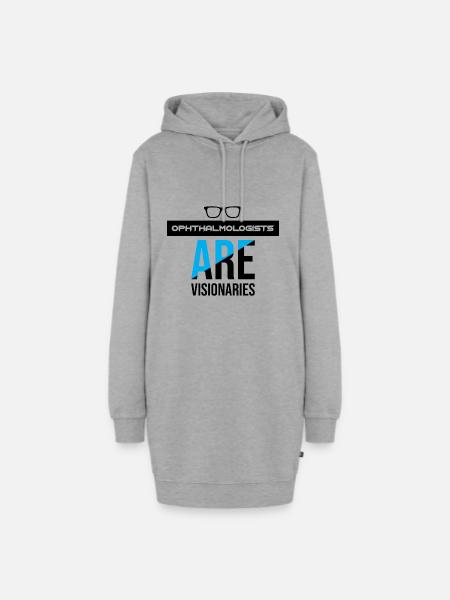 Ophthalmologists Are Visionaries - Black - Hoodie-Kleid - Grau meliert