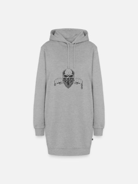 Oldscool Criminal - Hoodie-Kleid - Grau meliert