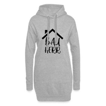 Bauherr - Hoodie-Kleid - Grau meliert - Vorne