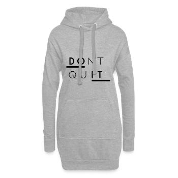 Do It Motivation - Hoodie-Kleid - Grau meliert - Vorne