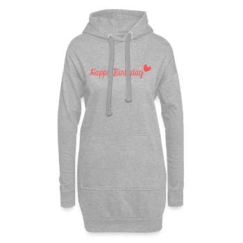 JAHRESTAG. ALLES GUTE ZUM GEBURTSTAG!. ALLES GUTE ZUM GEBURTSTAG!. - Hoodie-Kleid - Grau meliert - Vorne