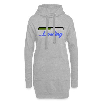 loading - Hoodie-Kleid - Grau meliert - Vorne