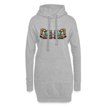 Bagger - Hoodie-Kleid - Grau meliert - Vorne
