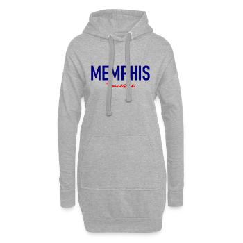 Memphis - Tennessee - USA - United States America - Hoodie-Kleid - Grau meliert - Vorne