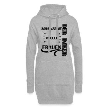 Der Imker, schwärme voller Frauen, Imkerei, Helden - Hoodie-Kleid - Grau meliert - Vorne