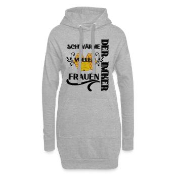 Der Imker, schwärme voller Frauen, Imkerei, Helden - Hoodie-Kleid - Grau meliert - Vorne