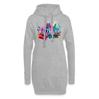 Berg Watzmann - Design moderne et coloré - Sweat-shirt à capuche long Femme - gris chiné - Devant