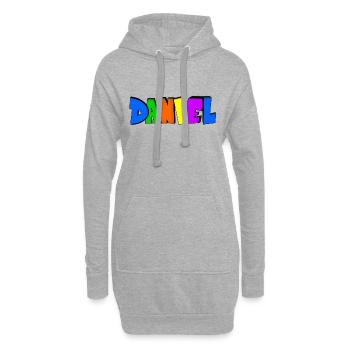 Daniel - Sweat-shirt à capuche long Femme - gris chiné - Devant