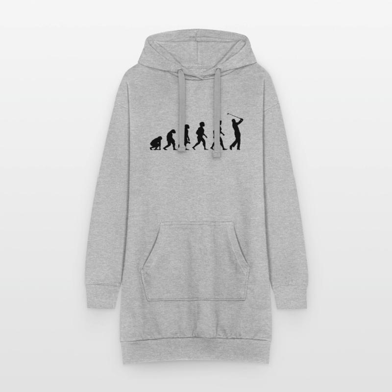 Evolution Golf Golfer Golfer Golf Course Hoodie Dress