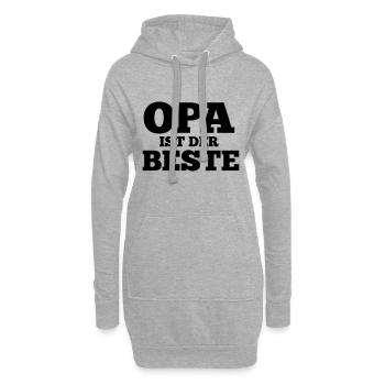 Lustiger Spruch für Opa Geschenkidee - Hoodie-Kleid - Grau meliert - Vorne