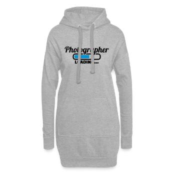 Fotograf - Hoodie-Kleid - Grau meliert - Vorne