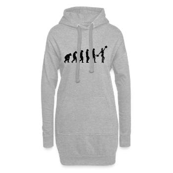 Cheerleader Cadeau Cheerleader Cheerleading - Sweat-shirt à capuche long Femme - gris chiné - Devant