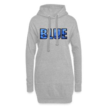 BLEU - Sweat-shirt à capuche long Femme - gris chiné - Devant