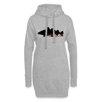 Dorsch schwarz - Hoodie-Kleid - Grau meliert - Vorne