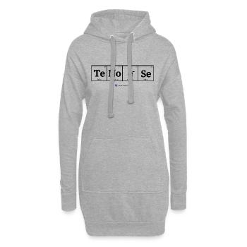 Tenöse (helle Stoffe) - Hoodie-Kleid - Grau meliert - Vorne