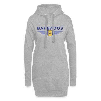 T-Shirt de la Barbade : Pure sensation des Caraïbes - Sweat-shirt à capuche long Femme - gris chiné - Devant