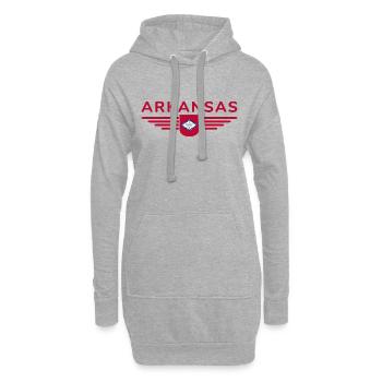 Arkansas Fan T-Shirt – Natur & Kultur - Hoodie-Kleid - Grau meliert - Vorne