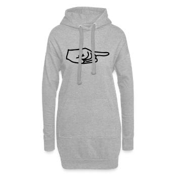 pfeil - Hoodie-Kleid - Grau meliert - Vorne