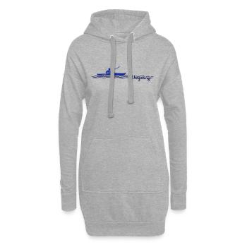 Wanderkajak - Hoodie-Kleid - Grau meliert - Vorne