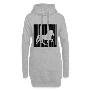 Icelandic Horse: Islandpferd Pferd Pony Merch - Hoodie-Kleid - Grau meliert - Vorne